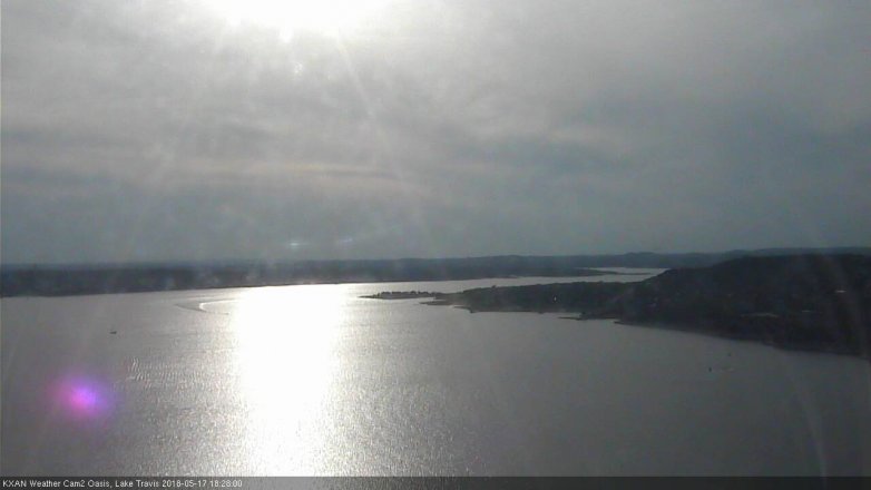 Lake Travis webcam, May 17, 2018 5:30 PM CT