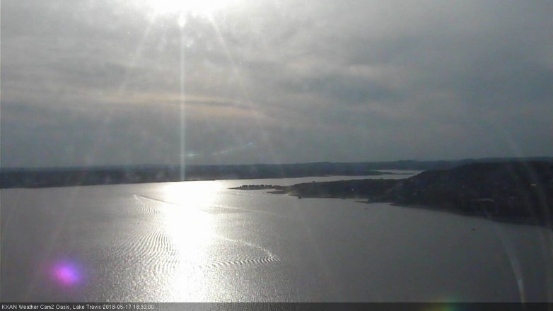 Lake Travis webcam, May 17, 2018 5:35 PM CT