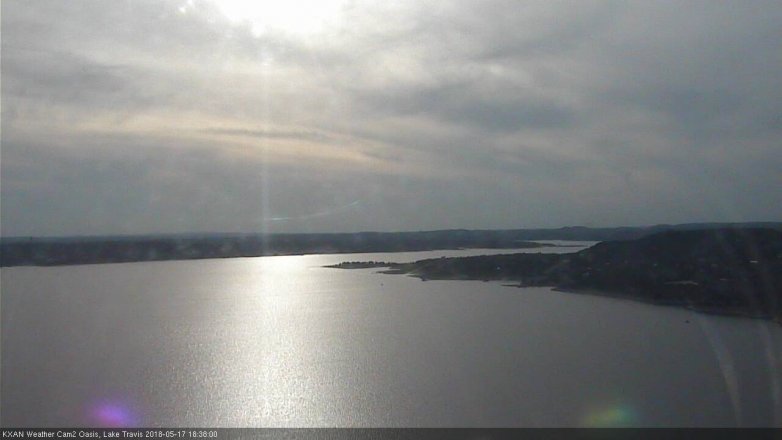Lake Travis webcam, May 17, 2018 5:40 PM CT