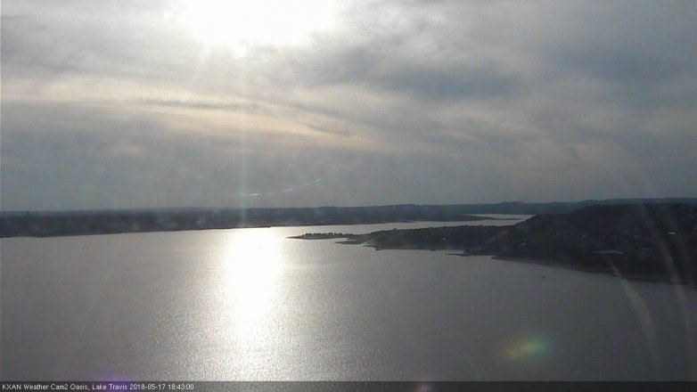 Lake Travis webcam, May 17, 2018 5:45 PM CT