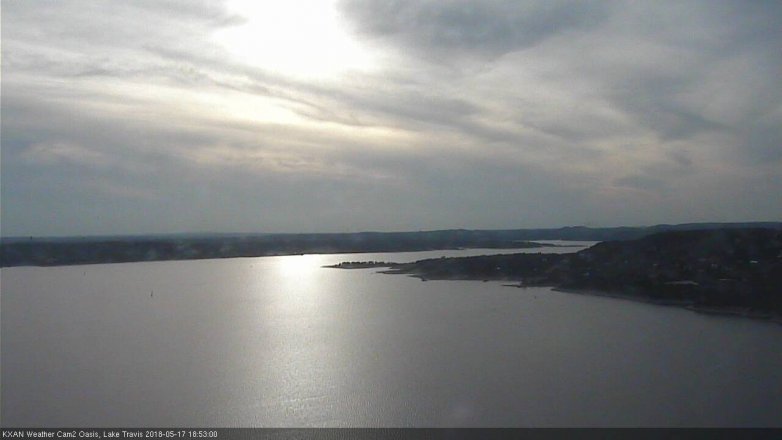 Lake Travis webcam, May 17, 2018 5:55 PM CT