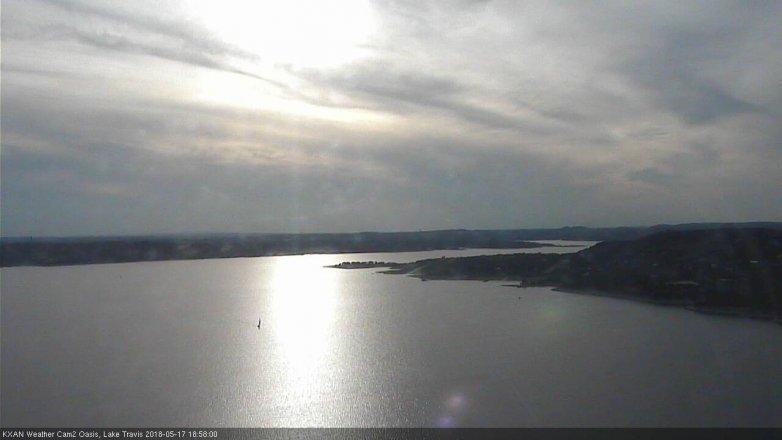 Lake Travis webcam, May 17, 2018 6:00 PM CT