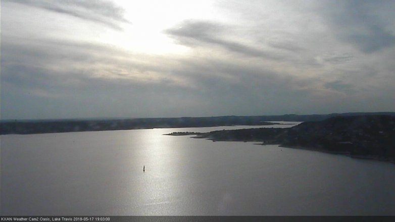 Lake Travis webcam, May 17, 2018 6:05 PM CT