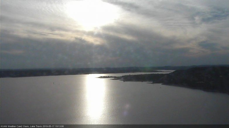 Lake Travis webcam, May 17, 2018 6:15 PM CT