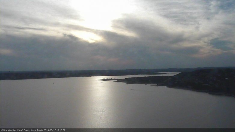 Lake Travis webcam, May 17, 2018 6:20 PM CT