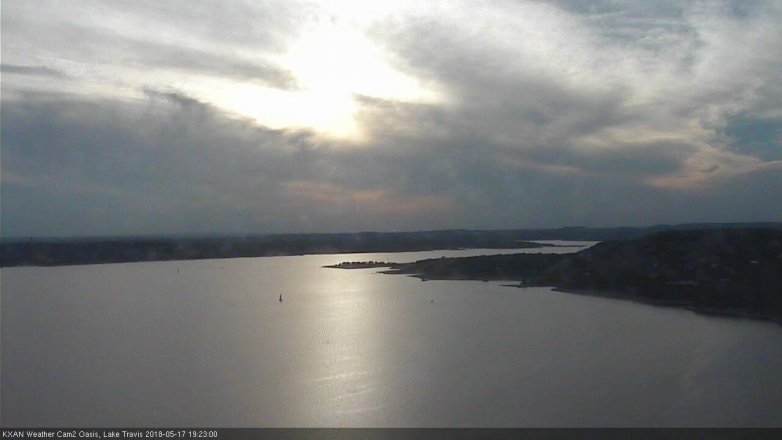Lake Travis webcam, May 17, 2018 6:25 PM CT