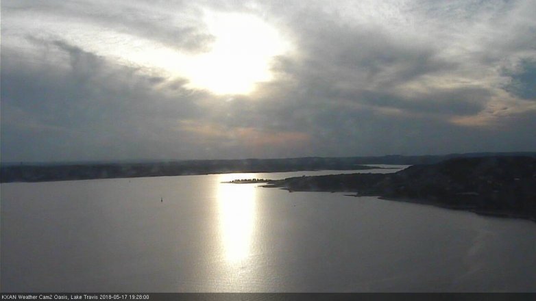 Lake Travis webcam, May 17, 2018 6:30 PM CT