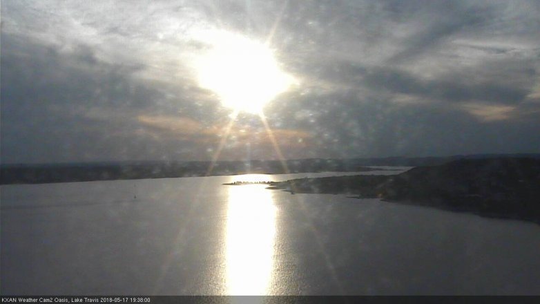 Lake Travis webcam, May 17, 2018 6:40 PM CT