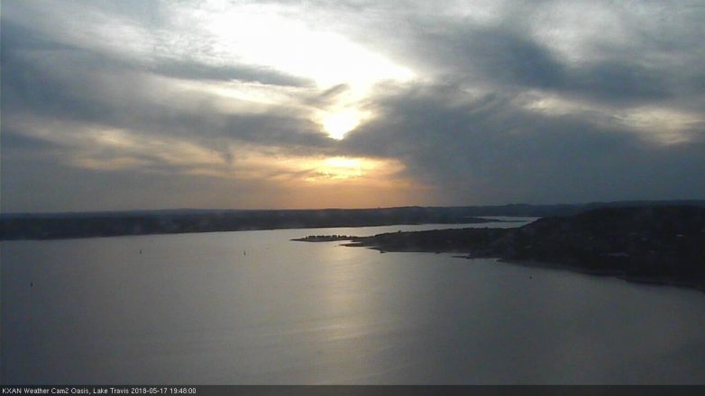 Lake Travis webcam, May 17, 2018 6:50 PM CT