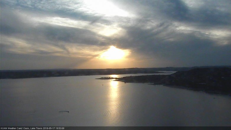 Lake Travis webcam, May 17, 2018 6:55 PM CT