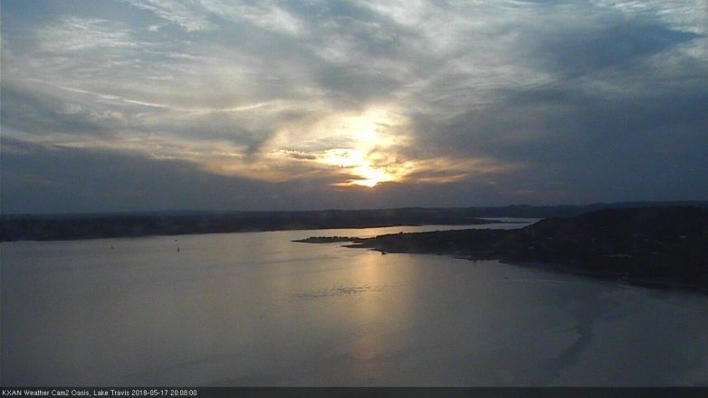 Lake Travis webcam, May 17, 2018 7:10 PM CT