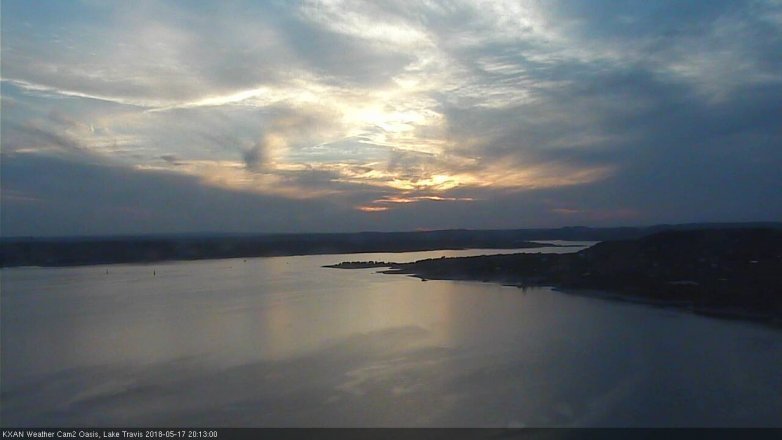 Lake Travis webcam, May 17, 2018 7:15 PM CT