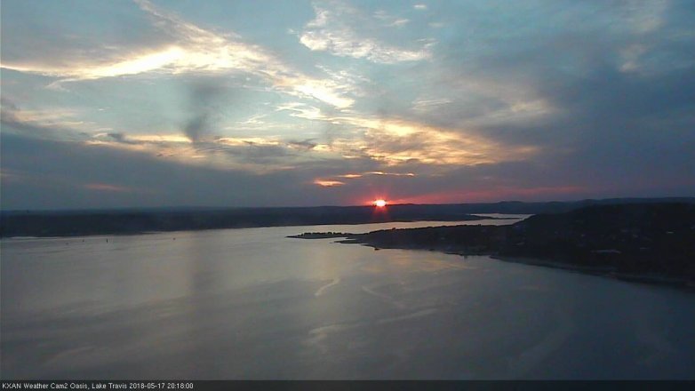 Lake Travis webcam, May 17, 2018 7:20 PM CT