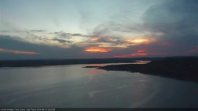 Lake Travis webcam, May 17, 2018 7:35 PM CT