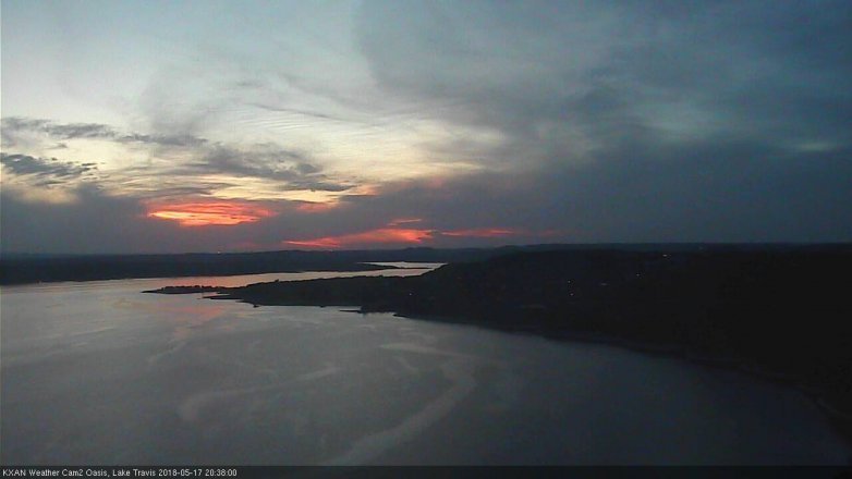 Lake Travis webcam, May 17, 2018 7:40 PM CT