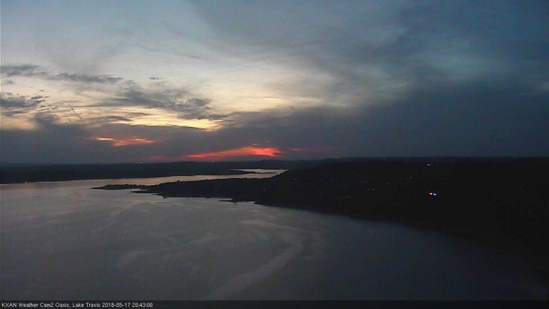 Lake Travis webcam, May 17, 2018 7:45 PM CT