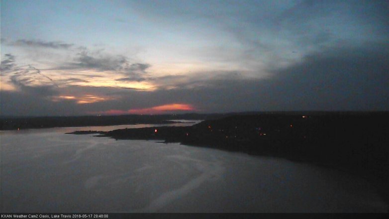 Lake Travis webcam, May 17, 2018 7:50 PM CT