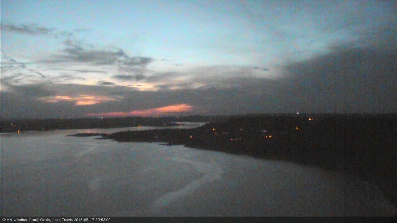 Lake Travis webcam, May 17, 2018 7:55 PM CT