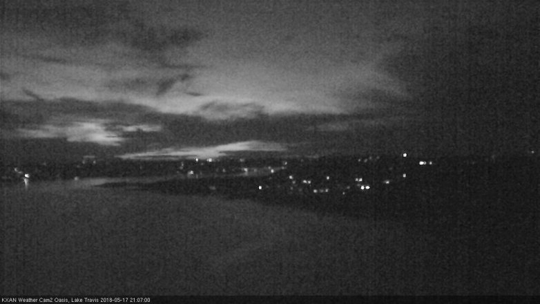 Lake Travis webcam, May 17, 2018 8:10 PM CT
