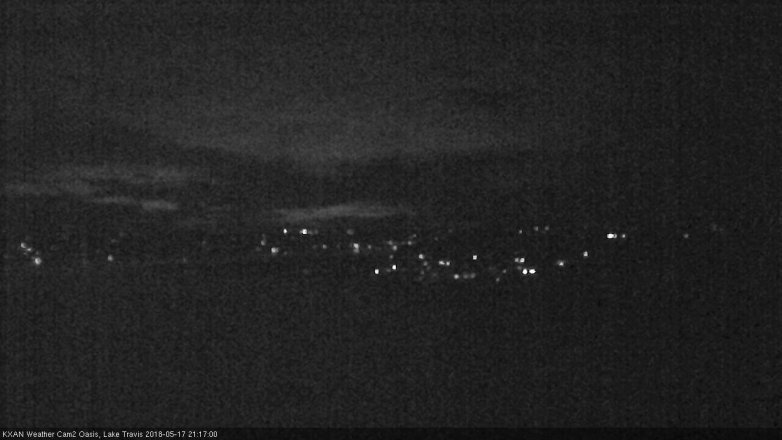 Lake Travis webcam, May 17, 2018 8:20 PM CT