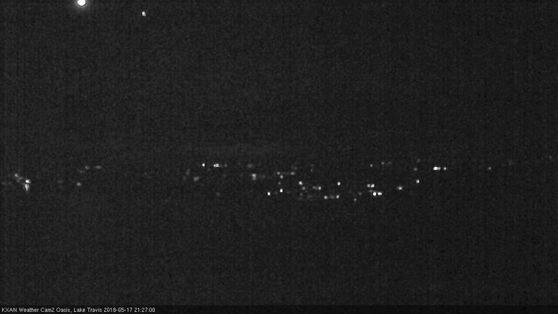 Lake Travis webcam, May 17, 2018 8:30 PM CT