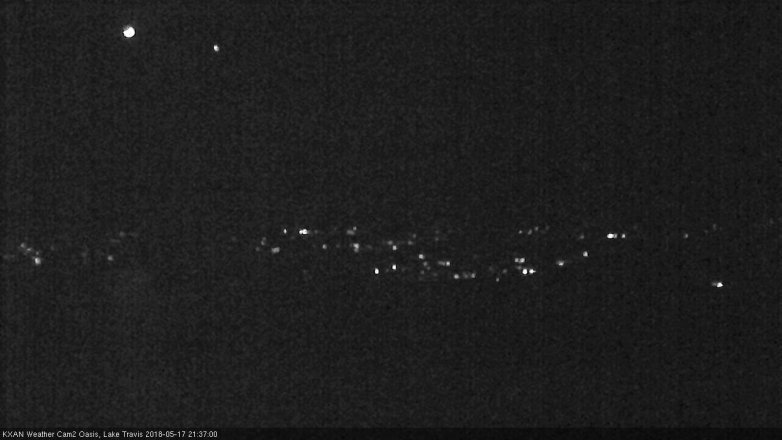Lake Travis webcam, May 17, 2018 8:40 PM CT