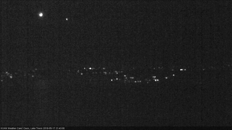 Lake Travis webcam, May 17, 2018 8:45 PM CT
