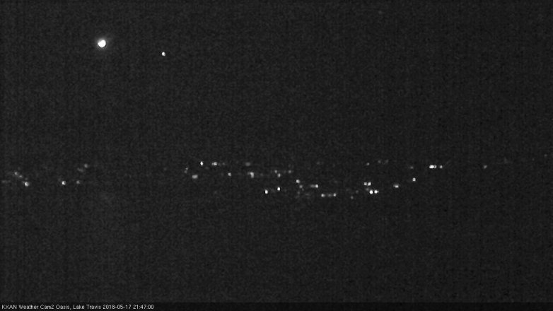 Lake Travis webcam, May 17, 2018 8:50 PM CT