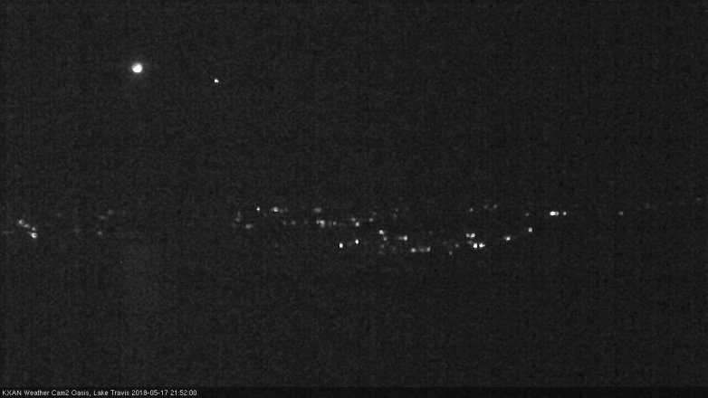 Lake Travis webcam, May 17, 2018 8:55 PM CT