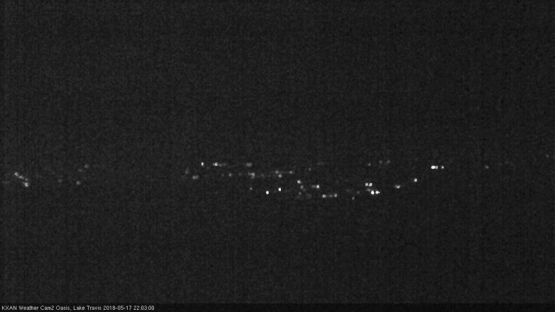 Lake Travis webcam, May 17, 2018 9:05 PM CT