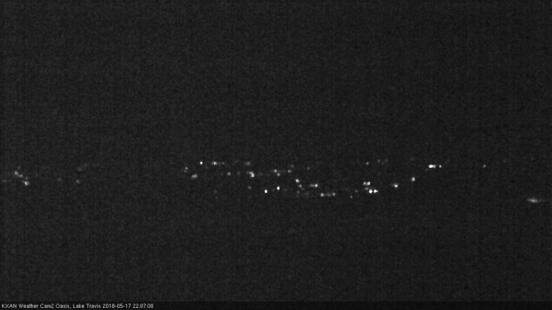 Lake Travis webcam, May 17, 2018 9:10 PM CT