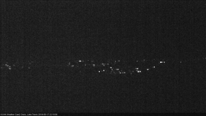 Lake Travis webcam, May 17, 2018 9:20 PM CT