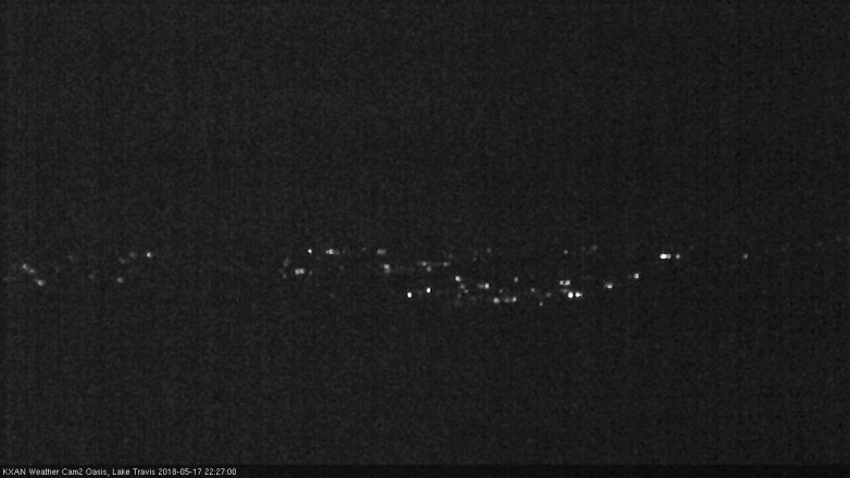 Lake Travis webcam, May 17, 2018 9:30 PM CT
