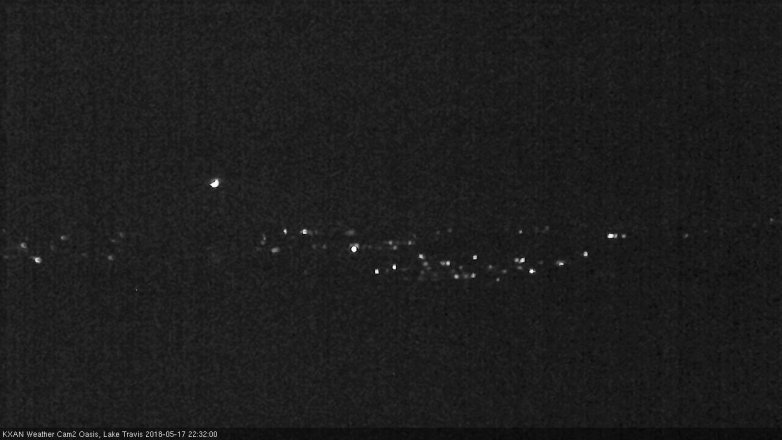 Lake Travis webcam, May 17, 2018 9:35 PM CT