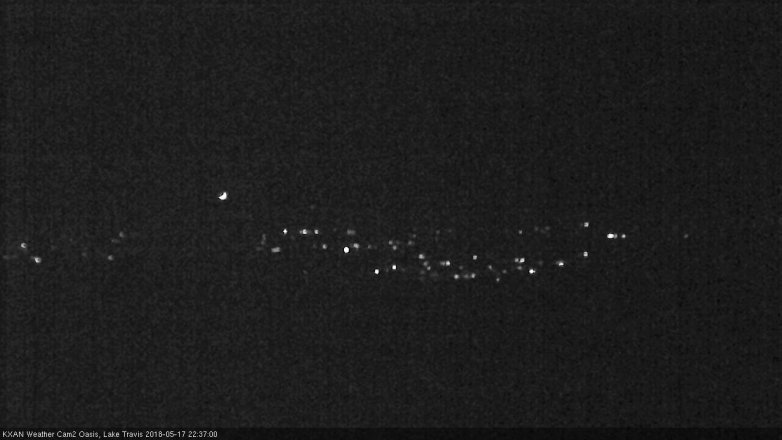 Lake Travis webcam, May 17, 2018 9:40 PM CT