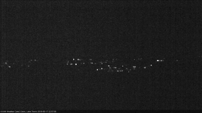 Lake Travis webcam, May 17, 2018 10:00 PM CT