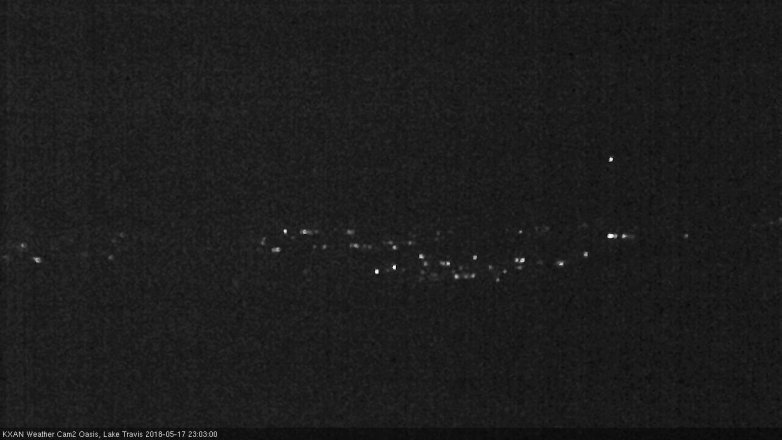 Lake Travis webcam, May 17, 2018 10:05 PM CT