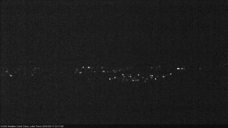 Lake Travis webcam, May 17, 2018 10:20 PM CT