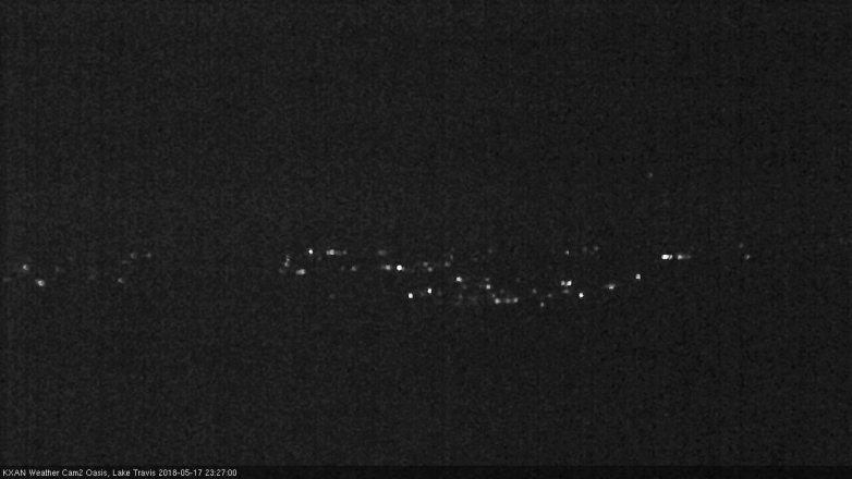 Lake Travis webcam, May 17, 2018 10:30 PM CT