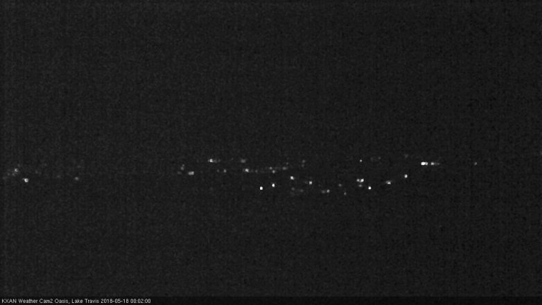 Lake Travis webcam, May 17, 2018 11:05 PM CT