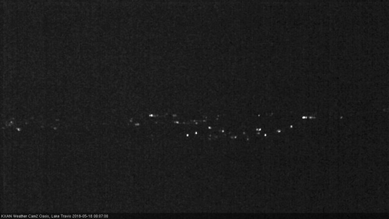 Lake Travis webcam, May 17, 2018 11:10 PM CT