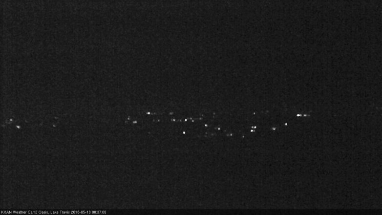 Lake Travis webcam, May 17, 2018 11:40 PM CT