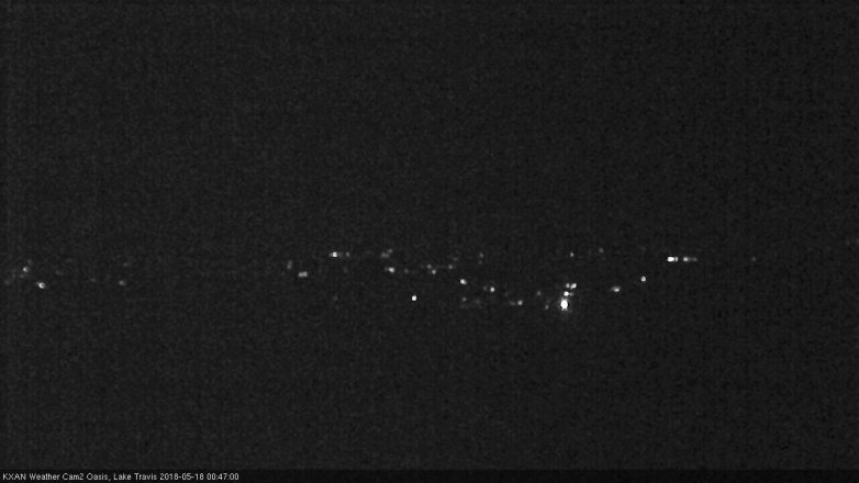 Lake Travis webcam, May 17, 2018 11:50 PM CT