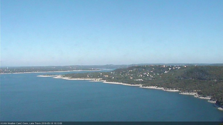 Lake Travis webcam, May 18, 2018 9:15 AM CT