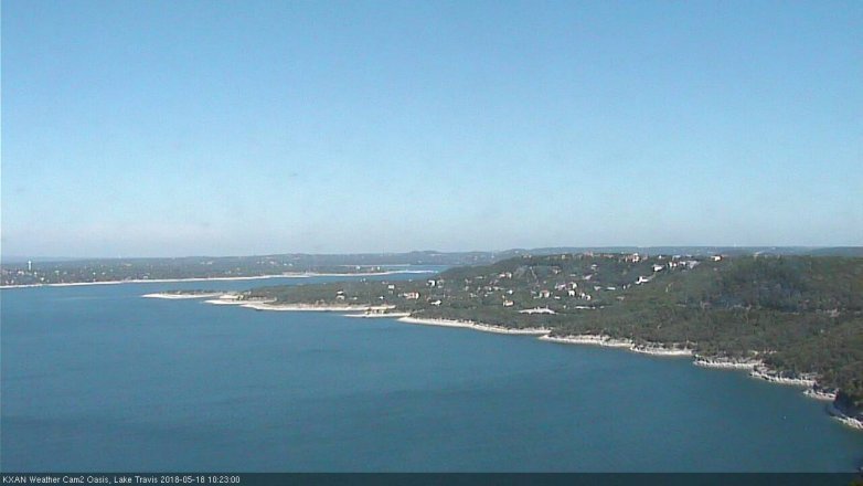 Lake Travis webcam, May 18, 2018 9:25 AM CT