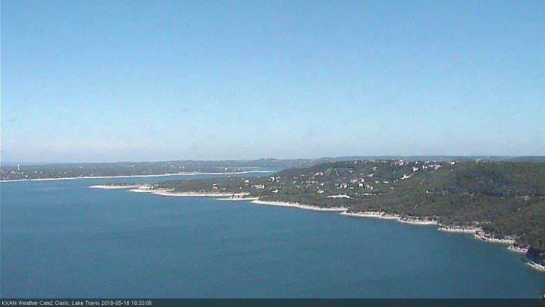 Lake Travis webcam, May 18, 2018 9:35 AM CT