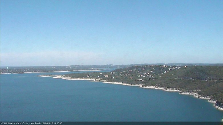 Lake Travis webcam, May 18, 2018 10:10 AM CT