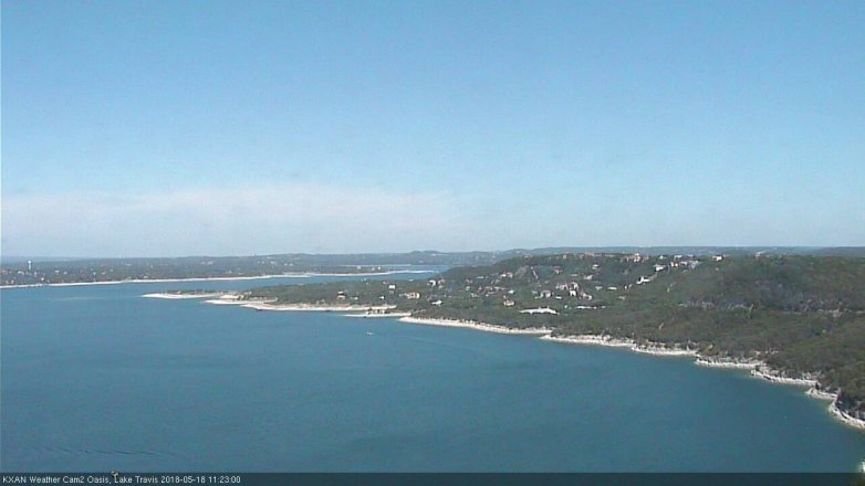 Lake Travis webcam, May 18, 2018 10:25 AM CT