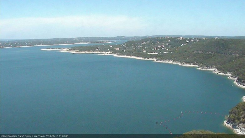 Lake Travis webcam, May 18, 2018 10:35 AM CT