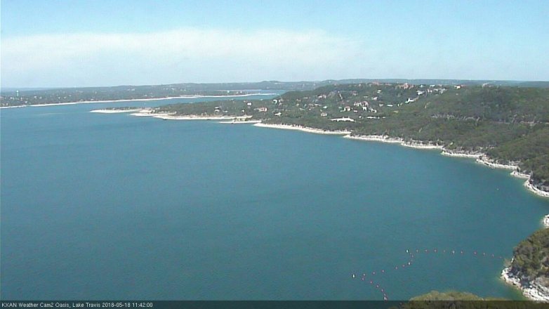 Lake Travis webcam, May 18, 2018 10:45 AM CT